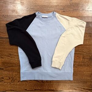 JW Anderson “Bluebird” Colorblock Pullover Crewneck Sweatshirt